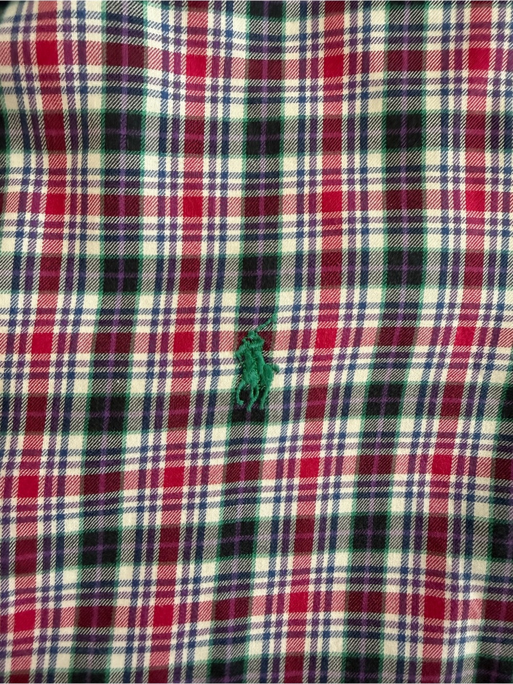 Ralph Lauren Men’s Classic Fit Plaid Button Down Long Sleeve Shirt